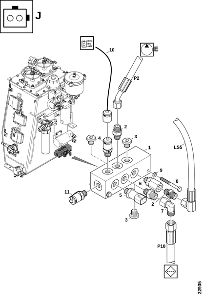 Распределительный блок "J"