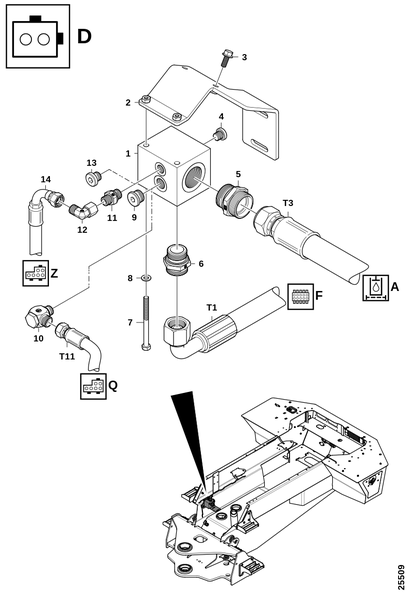 Возвратный блок "D"
