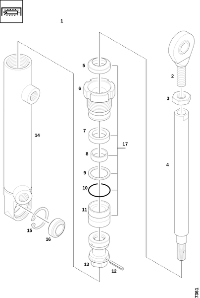 Гидроцилиндр, пила