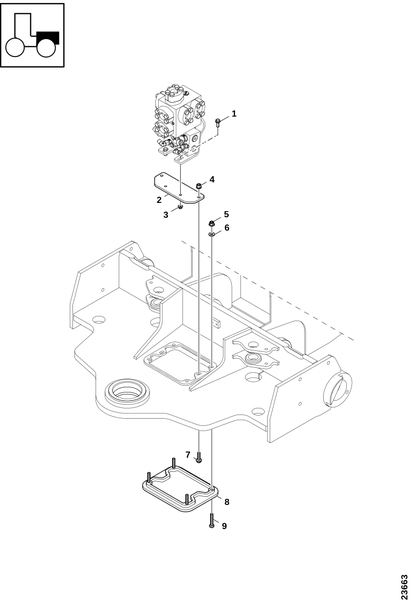 Сервисный люк, задняя рама