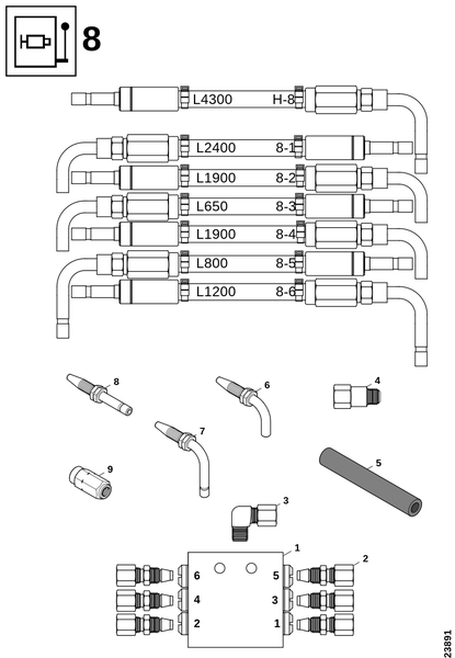 Смазочный блок 8