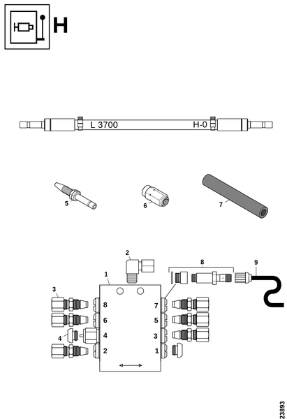 Блок смазки H