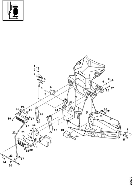 Харвестерная головка, рама