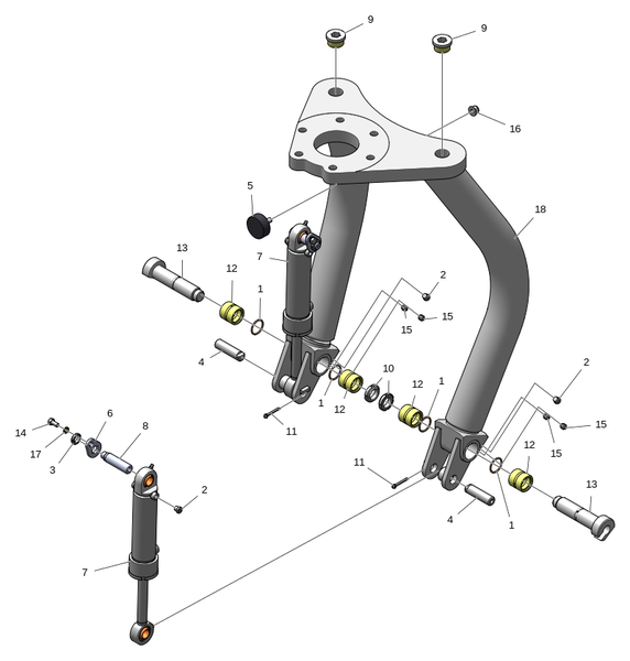 Маятниковый рычаг серия 23 № 01-
