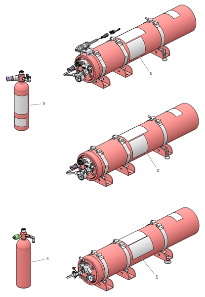 Трубы Fogmaker и детекторная бутылка