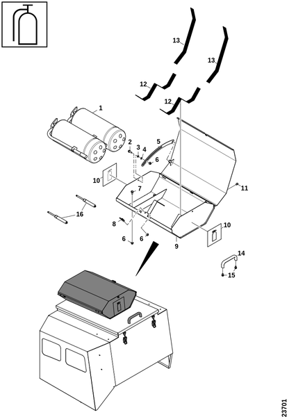 Дополнительный огнетушитель