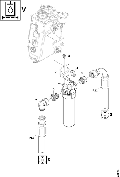 Фильтр давления подачи