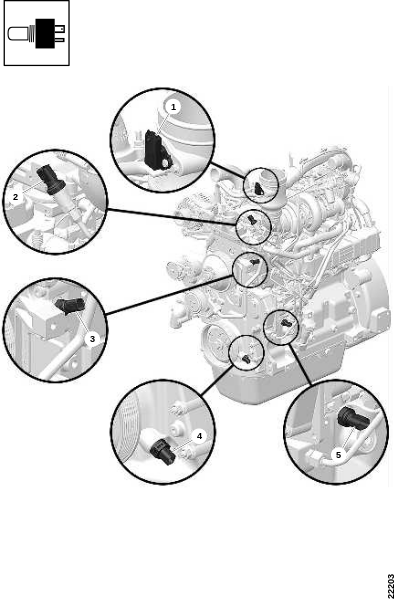 Датчик, левый