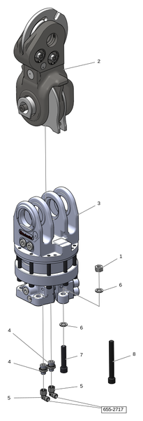 Демпфер качания Mpb1-80/45 и ротатор H101
