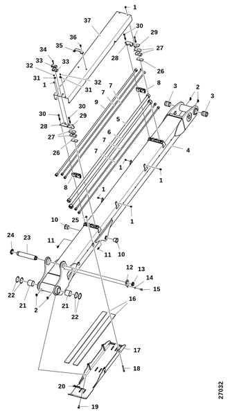 Подъёмный рычаг