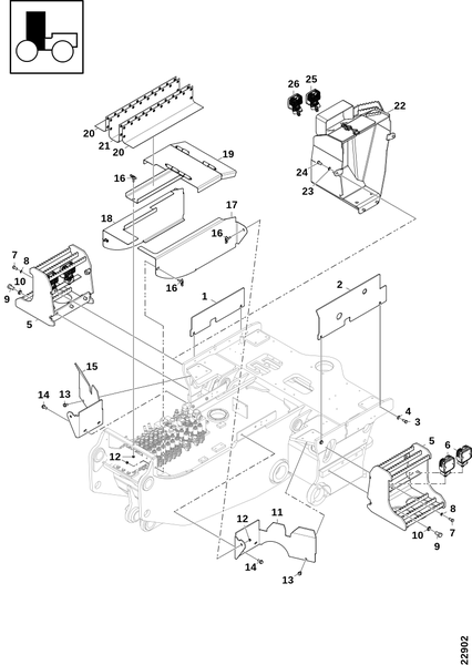 Крышка капота, передняя рама