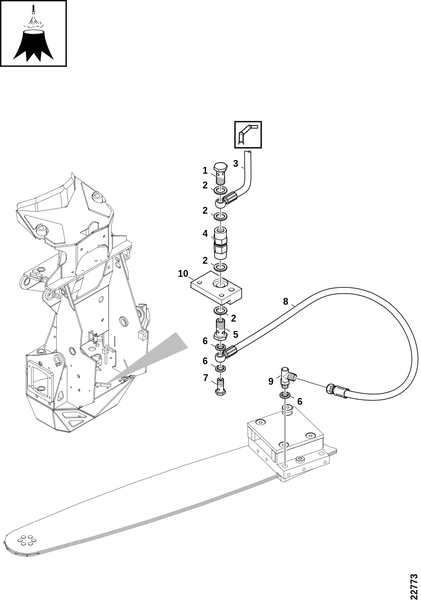 Применение системы распыления на пни