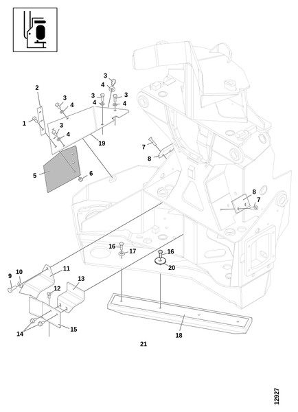 Харвестерная головка, передняя