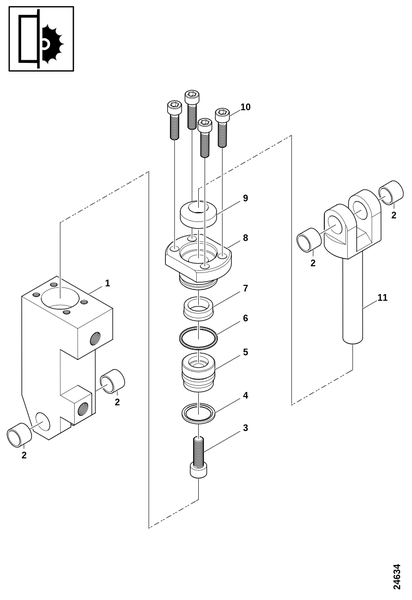 Гидроцилиндр, устройство измерения длины s. 17 № 02–