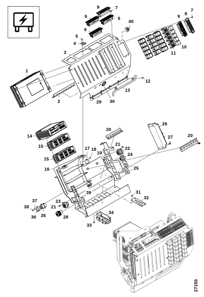 Основная распределительная коробка, кабина