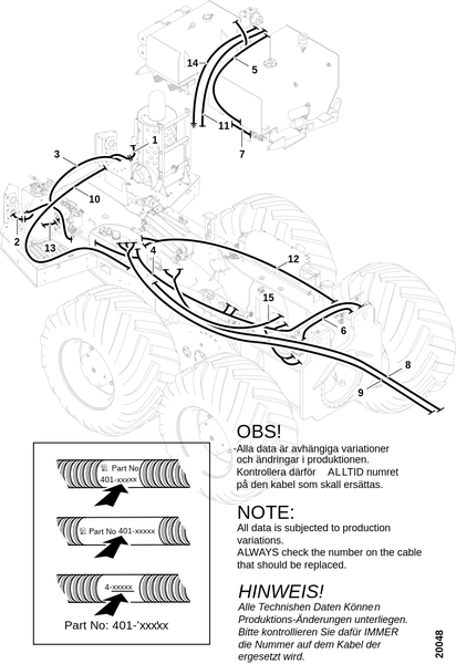 Электропроводка задней рамы