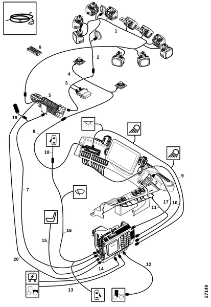 Электропроводка кабины