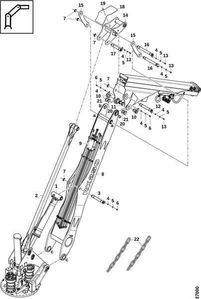 Подъёмный рычаг