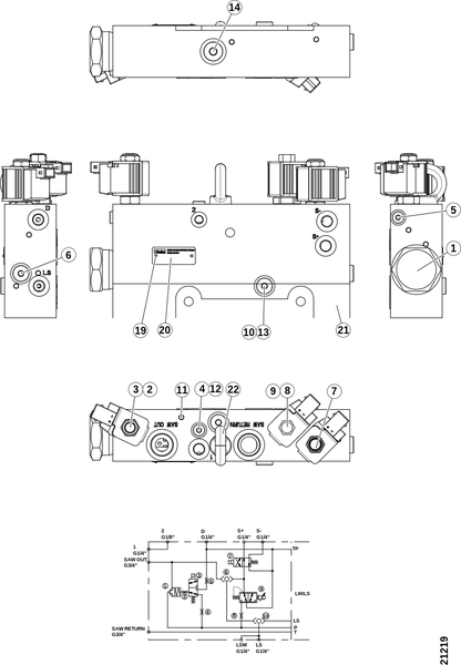 Пила и подача пилы "A10" s.–14 № 05