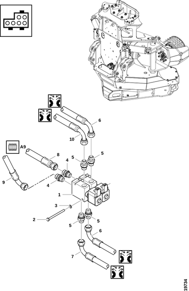 Соединения, распределительный клапан