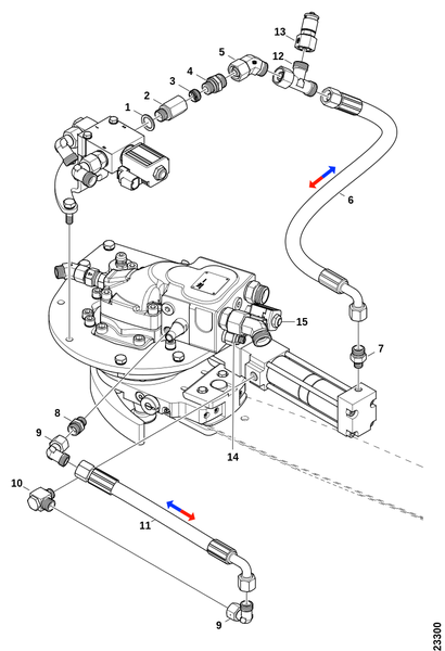 Соединения, гидроцилиндр