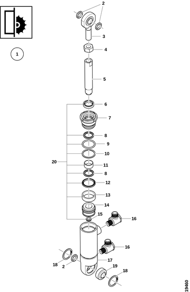 Гидроцилиндр, устройство измерения длины
