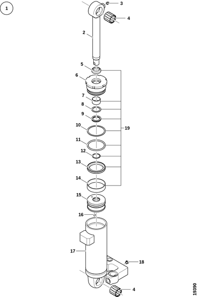 Гидроцилиндр, рычаги колёс
