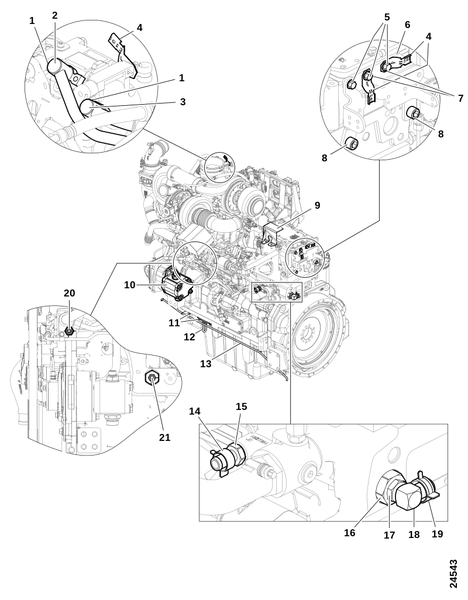 Детали двигателя, адаптированные ROTTNE