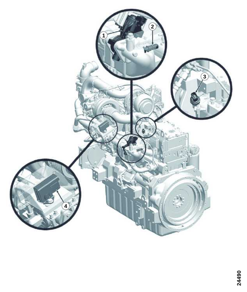 Датчик, правая сторона