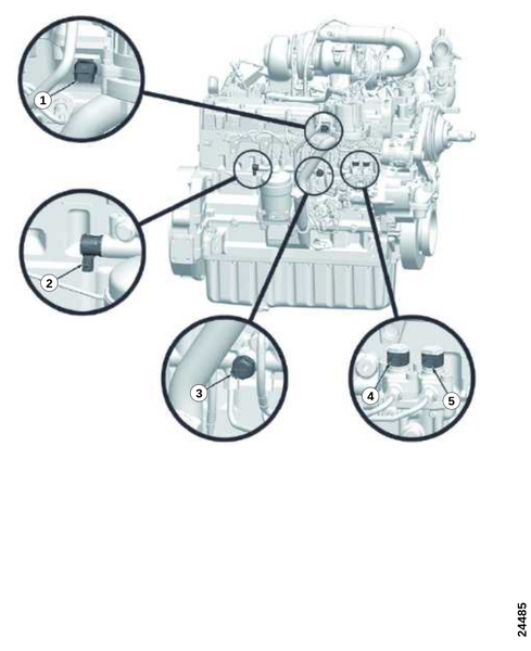 Датчик, левая сторона