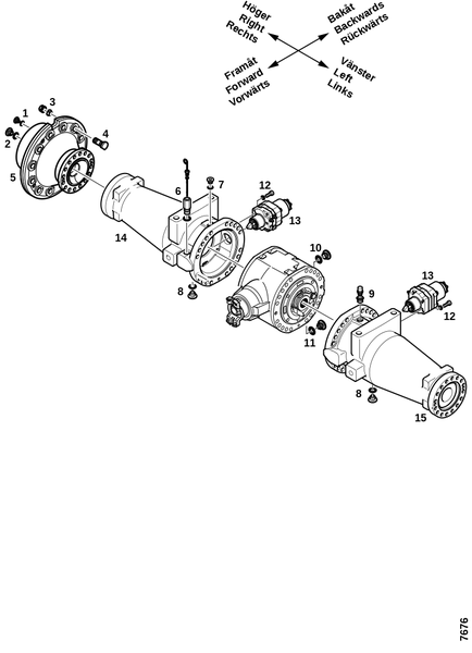 Одиночная задняя ось (BÖ64)