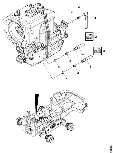 Соединения распределительной коробки передач