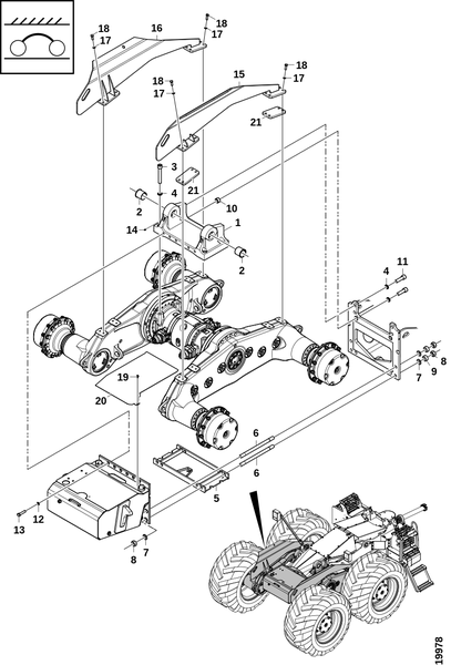 Основание манипулятора и крепление тележки