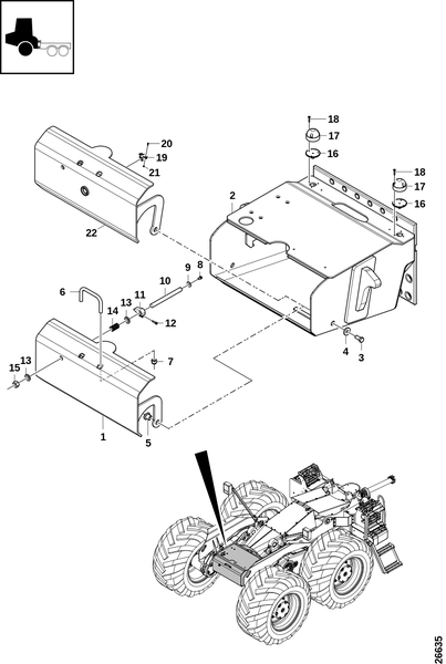 Передний ящик