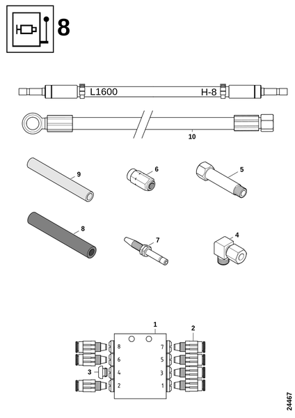 Блок смазки 8