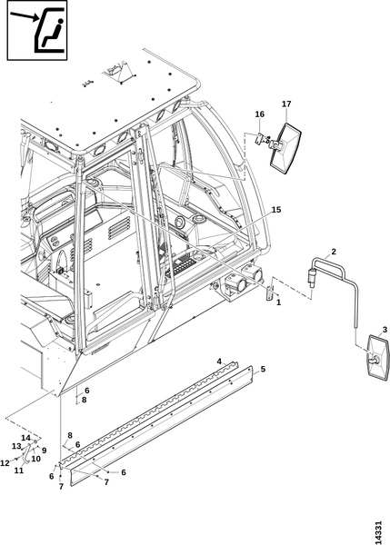 Боковые пластины и зеркала заднего вида