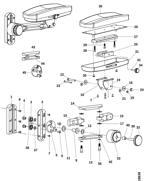 Подлокотник, Armflex 120/80 мм