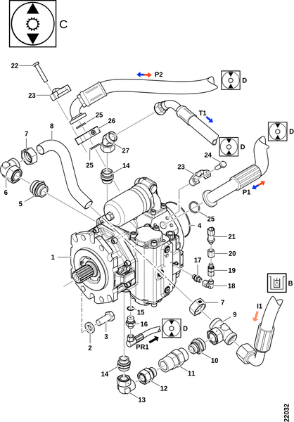 Гидростатический насос, A4VG 110 "C"