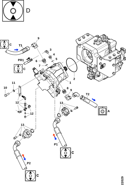 Гидростатический мотор A6VM 170 "D"