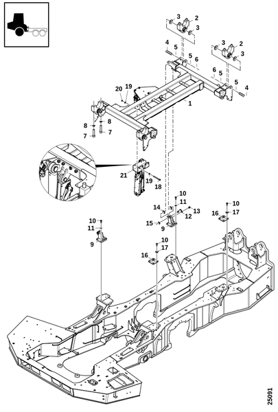 Подвеска кабины