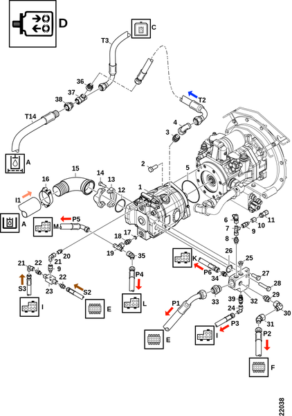Гидравлический насос, A11VO 110 "D"