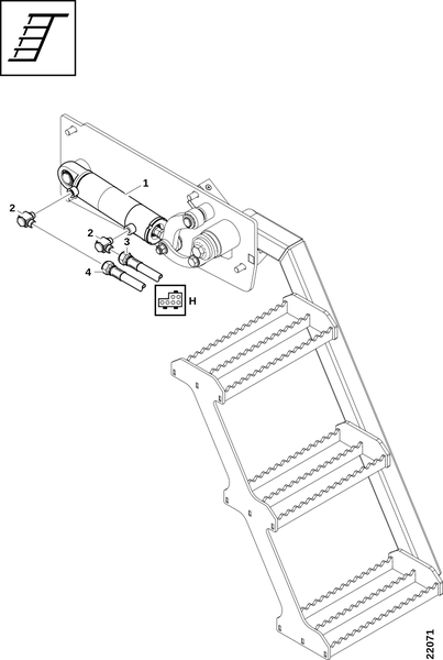 Лестница кабины