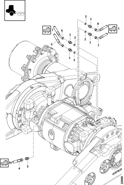 Соединения, тормоза и дифференциалы, передняя ось