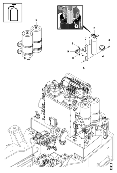 Прибор и детектор гидроцилиндра