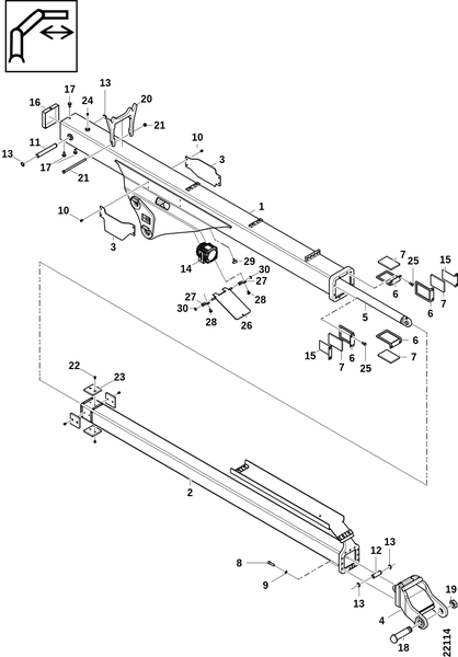 Блок удлинения ROTTNE (7,5м и 7,9м манипулятор)