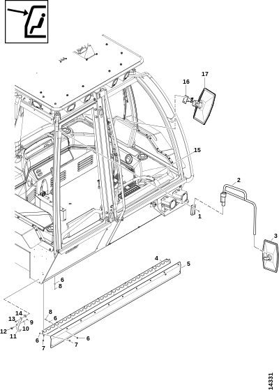 Боковые пластины и зеркала заднего вида