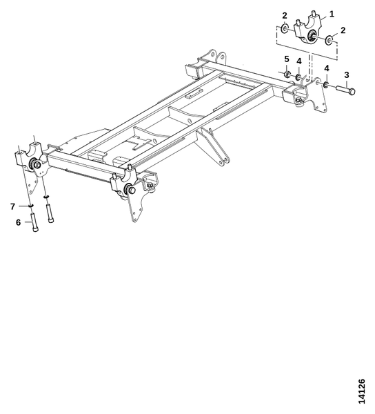 Подвеска кабины, без Comfort Line