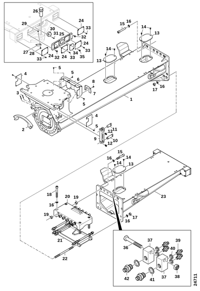 Задняя рама
