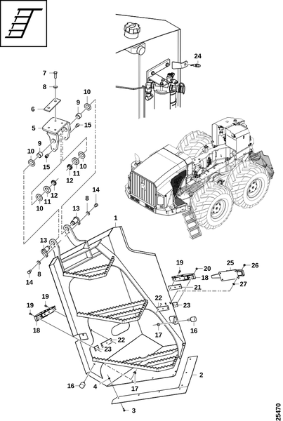 Лестница, задняя
