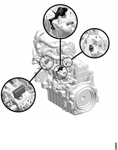 Датчик, левая сторона